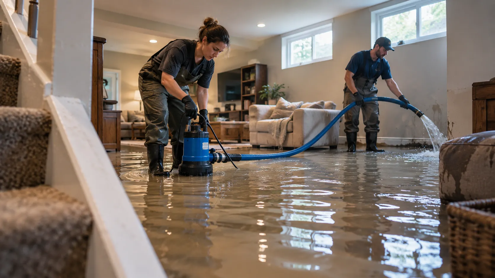 Flooded Basement Cleanup in Portland, OR
